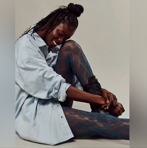 Free People Flower Net Tights NWT